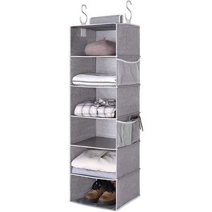 Organisateur de placard suspendu pliable sur mesure, 6 couches, en tissu non tissé - Product Image 2