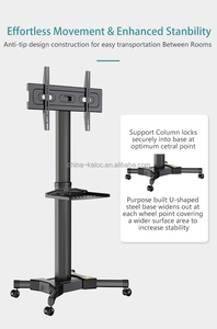 KALOC AF70-Soporte de Tv Móvil para Pantalla de Hospital, Soporte de Tv Móvil de Suelo Giratorio, Altura Ajustable, 32-65 - Product Image 3