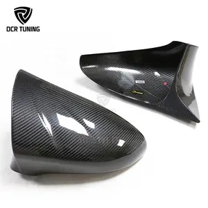M Style ES Dry Carbon Mirror Cover Stick on M LOOK RHD ONLY For Lexus CT ES IS GS LS RC RCF 2013-2018