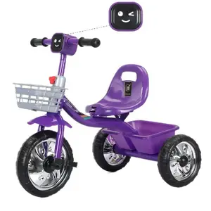 Sepeda roda tiga bayi roda tiga, sederhana 2024 olahraga dorong anak-anak sepeda roda tiga mainan untuk anak australia bayi senang dengan musik