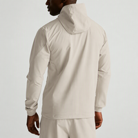 Nouvel ensemble de survêtement respirant de haute qualité avec fermeture éclair discrète, coupe-vent durable personnalisé pour l'extérieur, pour hommes
