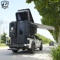 Huntoo – Camping-car en aluminium léger et renforcé pour pick-up, avec panneau solaire