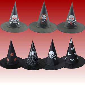 Chapeau magique <span class=keywords><strong>Harry</strong></span> <span class=keywords><strong>Potter</strong></span>, accessoires de cosplay, chapeau de sorcière noir pour fête d'Halloween, chapeau de fantôme de sorcier - Product Image 2