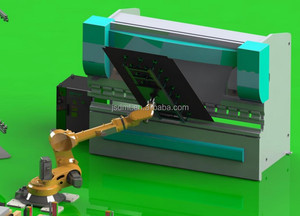 Hochwertige DELEM DA53T Controller 110T/3200 CNC-Abkant presse mit Smart Robotic Cell - Product Image 3