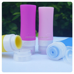Bouteille de voyage anti-fuite rechargeable pour articles de toilette, accessoires de voyage en silicone liquide compressible, ensemble de trois pièces - Product Image 2