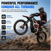 Expédition rapide depuis les États-Unis, moto électrique tout-terrain à grande vitesse 15000W, 72V 40AH, moto électrique tout-terrain pour adultes, AP-15 Pro, utilisation hors route