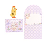 Cartes de vœux de Noël pliables en trois parties, animaux de dessin animé de haute qualité, mignonnes, 3D, pop-up, avec enveloppe kraft, en vrac