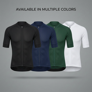 Venta al por mayor de conjunto de ciclismo de dos piezas personalizado, con logo de marca y material de tela elástica en 4 direcciones que absorbe el sudor, para hombres y mujeres. - Product Image 1