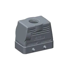 Conector de alta resistencia con entrada lateral, clip de bloqueo, sellable, HDC IP65 T1230100125-000 - Product Image 2