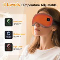 Masque de nuit lavable Cove Eye Relief 3 niveaux de chaleur Hot Compress Smart Timing Masque de sommeil sans fil chauffant pour les yeux