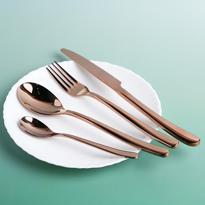 Service de table de restaurant haut de gamme, style ancien, ensemble de couverts de luxe poli et sablé, robuste et de qualité supérieure - Product Image 3