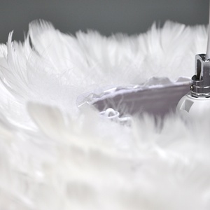 Home Decoration <strong>White</strong> Large Sphere <strong>Feather</strong> <strong>Lampshade</strong> <strong>Feather</strong> Ball Light - Product Image 4