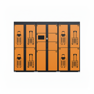 Casier à bagages électronique intelligent en métal pour gares ferroviaires et hubs de métro avec accès par code QR, code PIN et RFID - Product Image 4