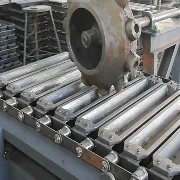 10kg ingot aluminium garis pengecoran mesin pembuat ingot Baja seng aluminium tembaga