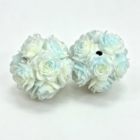 Perles en argile en forme de rose lumineuses et changeantes de couleur, 20 mm, perles fantaisie pour stylos à perles, fabrication de bijoux DIY