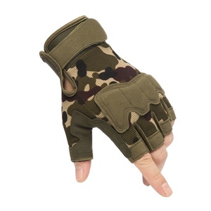 Luvas de desporto ao ar livre Fitness Antiderrapante Ciclismo Metade Dedo Paraquedista Tático Luvas para Ginásio Treinamento Levantamento de Peso Poliéster - Product Image 6
