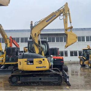 KOMATSU PC 78US mini excavatrice 7 tonnes utilisée Kubota moteur Kawasaki soupape hydraulique Hawe boîte de vitesses hydraulique portant la clé PLC inclus - Product Image 1