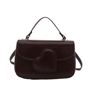 Sac à bandoulière en cuir PU tendance 2026, sac à main uni avec boucle, sac à main pour femme - Product Image 3