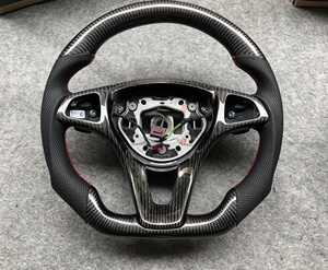 Volant en cuir perforé personnalisé, finition mate/brillante, en fibre de carbone, CCexcellent, pour <span class=keywords><strong>Mercedes</strong></span>-Benz Vito, ajustement parfait à 100% - Product Image 6