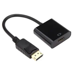 DisplayPort para HDMI compatível com adaptador DP macho para fêmea HDMI compatível com vídeo cabo de áudio HD 1080p para PC TV laptop