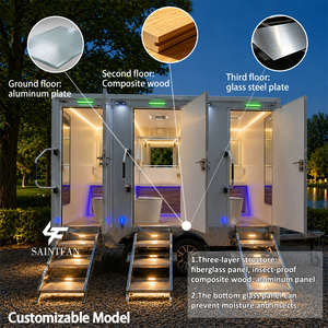 Cabina de Baño Móvil, Baños Móviles VIP Prácticos, Remolques de Baño, Inodoro Portátil, Remolque de Inodoro Móvil - Product Image 3