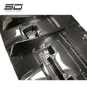 Kit de carrocería de fibra de carbono seco estilo N, difusor de parachoques trasero para Ferrari <span class=keywords><strong>488</strong></span> GTB, labio difusor trasero - Product Image 6