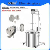SPALL 2025 mélangeur de shampooing liquide le plus populaire 100L 200L chariot Type SUS304 mélangeur de savon électrique pour machines chimiques