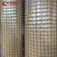 Usine directe 1/2 pouces de rouleaux de treillis métallique soudé enduit de PVC vert tissu de quincaillerie de haute qualité