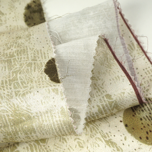 Tissu satiné personnalisé en rayonne, viscose et lin, imprimé motifs floraux en blocs, pour doublure - Product Image 4