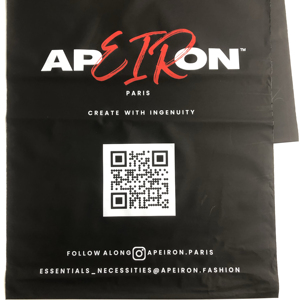 35x45cm Custom Private Label Black Plastic Zipper Bags <b>Waterproof</b> Tear Resistant Garment Packaging Storage Pouches Bag - Product Image 4