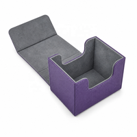 Boîte de rangement pour cartes de jeu de société Yugioh en cuir PU, accessoires de collection, boîte à cartes à rabat, vente en gros