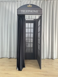 Beige Telefonzellen Retro Hochzeits dekoration Geburtstags feier Fotografie Requisiten - Product Image 2