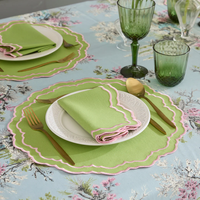 Set de table en lin brodé fait main personnalisé, moderne, durable et doux, élégant pour la décoration de la maison, idéal pour les fêtes et les festivals