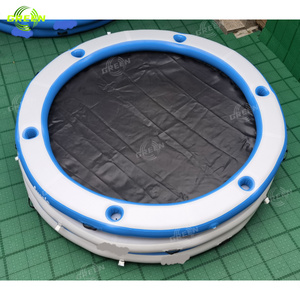 Hamac d'eau vert 4in1 2-pack piscines gonflables <span class=keywords><strong>haricot</strong></span> marin quai flottant jetée adultes bateaux à rames hamac chaise hamac - Product Image 2