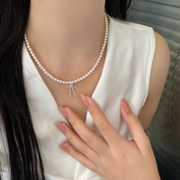 Collier en alliage de perles Shijia pour femme, élégant, haut de gamme, luxueux, chaîne de perles pour pull