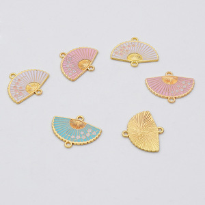 Pendentifs en alliage de zinc style antique en forme d'éventail pour la fabrication de bijoux DIY, accessoires de mode unisexe - Product Image 4