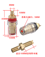Connecteur audio en laiton plaqué or de qualité supérieure Bevenbi avec anneaux d'identification codés par couleur pour haut-parleur et amplificateur