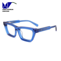 Monture de prescription carrée en acétate sur mesure OEM, taille 49-18-145, vision haute définition pour adultes unisexes, MOQ flexible (100 pièces)