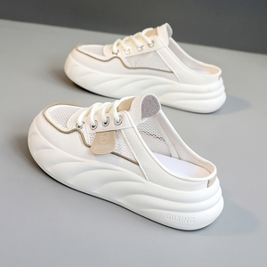 รองเท้าลำลองผู้หญิง LYKU รุ่น Evergreen สำหรับฤดูใบไม้ผลิและฤดูร้อน ผ้าตาข่ายระบายอากาศดี ดีไซน์ผูกเชือก กันลื่น แฟชั่นทันสมัย ผลิตในประเทศจีน - Product Image 2