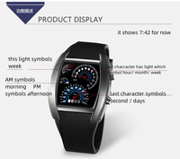 Montres électroniques LED en gros, montres de sport en plastique carrées, montres électroniques unisexes, montres de sport pour hommes
