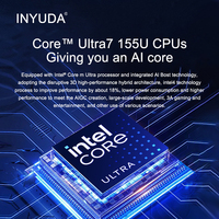 Mini-ordinateur de bureau gaming IA Intel Core Ultra 5 225H 8 Go DDR5 256 Go SSD Fonctionnement silencieux Win11 Linux Office