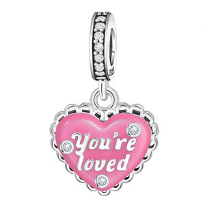 Colgante de planeta en forma de corazón de cobre blanco, superventas, accesorio original de alta gama para pulseras, collares y adornos DIY - Product Image 3