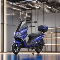 Scooter électrique de luxe japonais 150cc de Chinese Motos, avec grandes roues de 12-13 pouces, et scooters à essence 150cc
