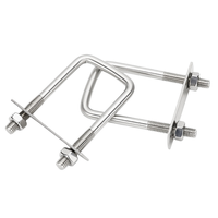 Acier inoxydable 304 316 collier de serrage camion bateau boulons en U avec rondelle à écrou hexagonal boulon en U en acier inoxydable pour ressort à lames