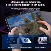 CX05 ventilateur de tablette radiateur Portable aspiration magnétique adapté à la diffusion en direct du jeu avec refroidisseur de tablette de lumière RVB