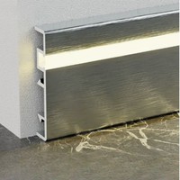 Plinthe lumineuse LED en aluminium pour projets hôteliers, d'appartements et de résidences équipées