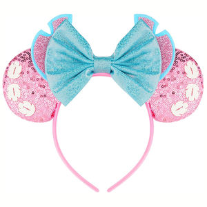 亮片老鼠耳朵头带缝线老鼠耳朵头带女派对假日发带 - Product Image 6