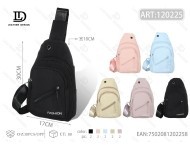 Borsa da petto Favrs Con da donna in tessuto con tracolla regolabile, tasche con cerniera, minimalista, per uso quotidiano, per tutte le stagioni - Product Image 3