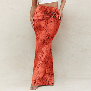 RedPeony Nuova Gonna Lunga Asimmetrica con Stampa Floreale, Moda Primavera-Estate Y2K Retrò per Vacanze, Gonna a Linea A per Donna - Product Image 2