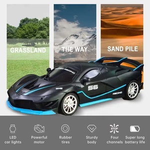 Aijh Nhà Máy Mới Trẻ Em Quà Tặng 1/18 2.4G Điện Đài Phát Thanh Điều Khiển Đồ Chơi Với Ánh Sáng LED Điều Khiển Từ Xa Xe - Product Image 2